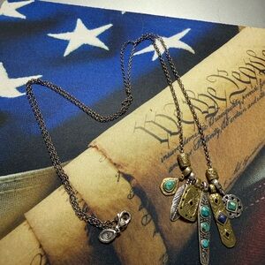 Silpada 32” Sterling Silver Multi Pendant Necklace